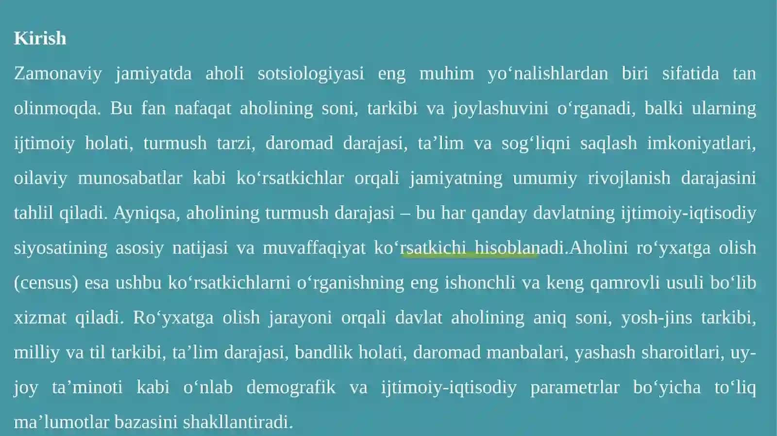 Aholini ro‘yhatga olish va aholi turmush darajasini o‘rganish 3