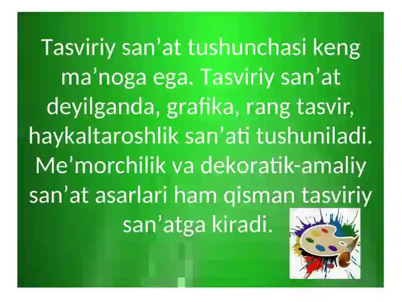 Tаsviriy sаn’аt 3
