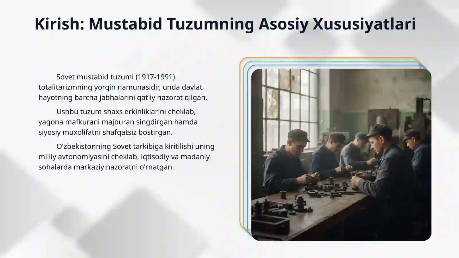 Sovet mustabid tuzumi davri 3