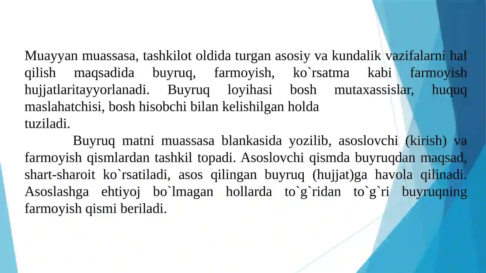 Sohaviy farmoyish hujjatlarining xususiyatlari 3