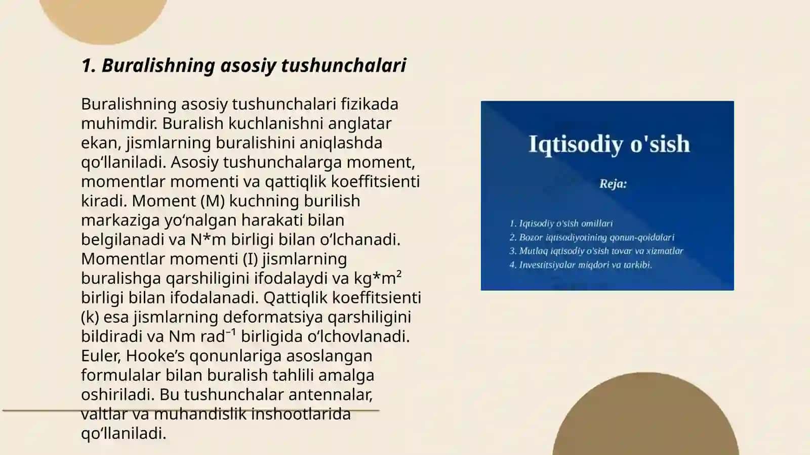Buralishning asosiy tushunchalari 3