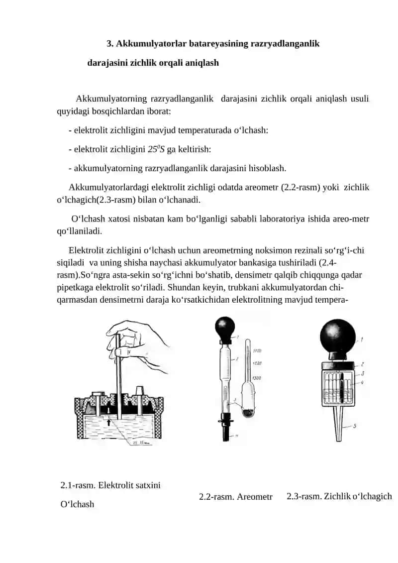 Akkumulyator batareyalarining tuzishini o’rganish 3