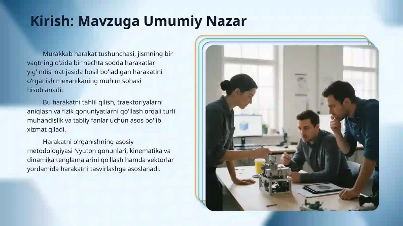 Nuqtaning murakkab harakati: toliq tushuncha 3