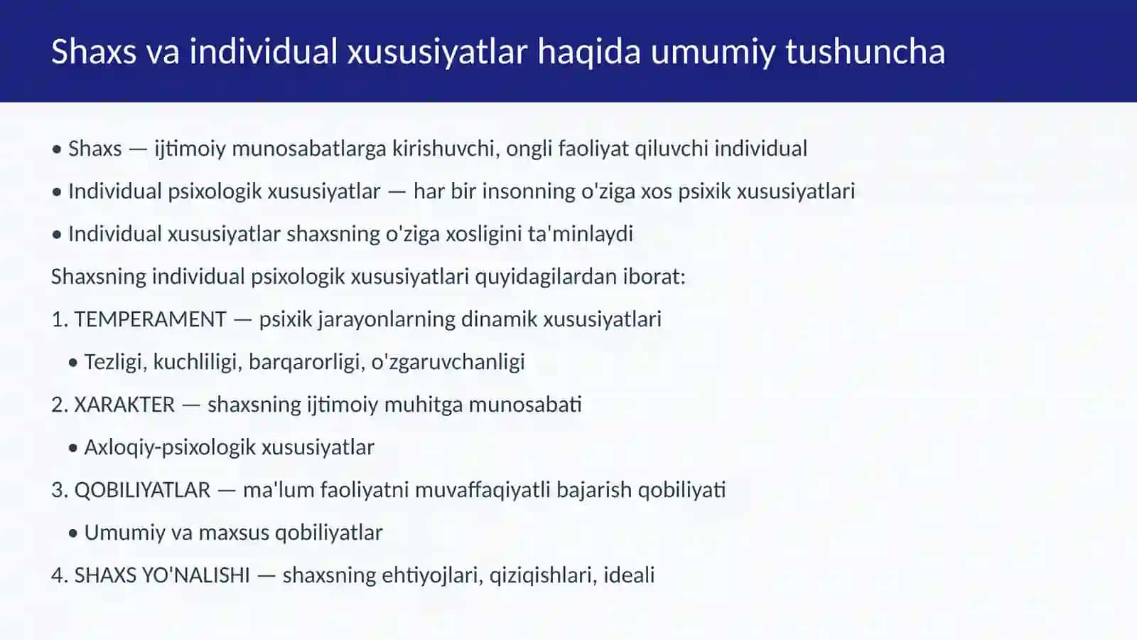 Shaxsning individual psixologik xususiyatlari 3