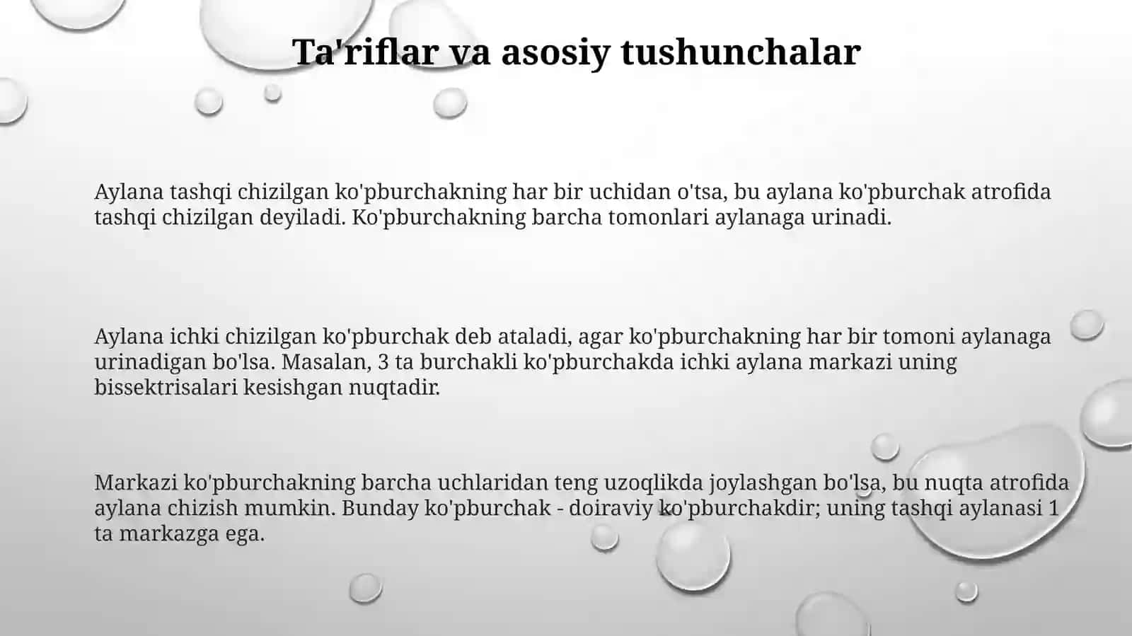 Aylanalarni chizish shartlari va usullari 3