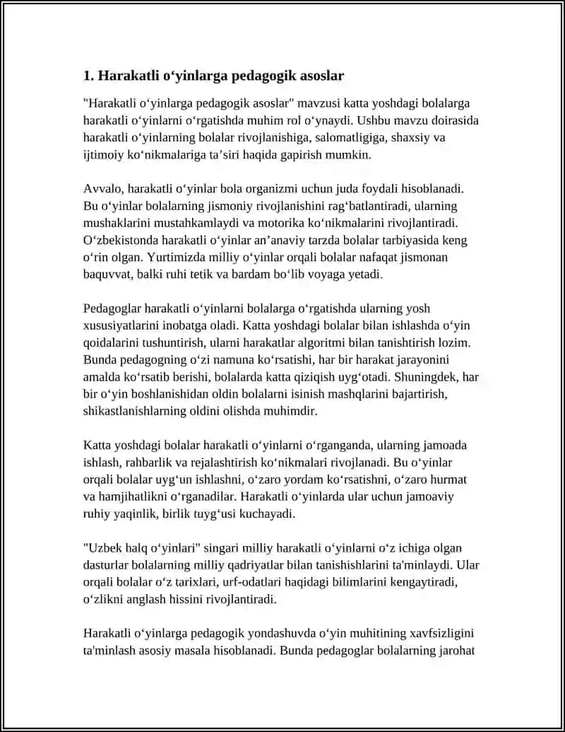 Harakatli o‘yinlarga pedagogik asoslar 3