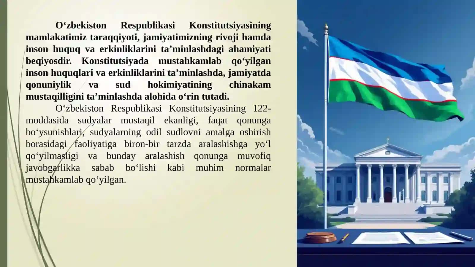 Yangi Konstitutsiyadagi O'zgarishlar 3