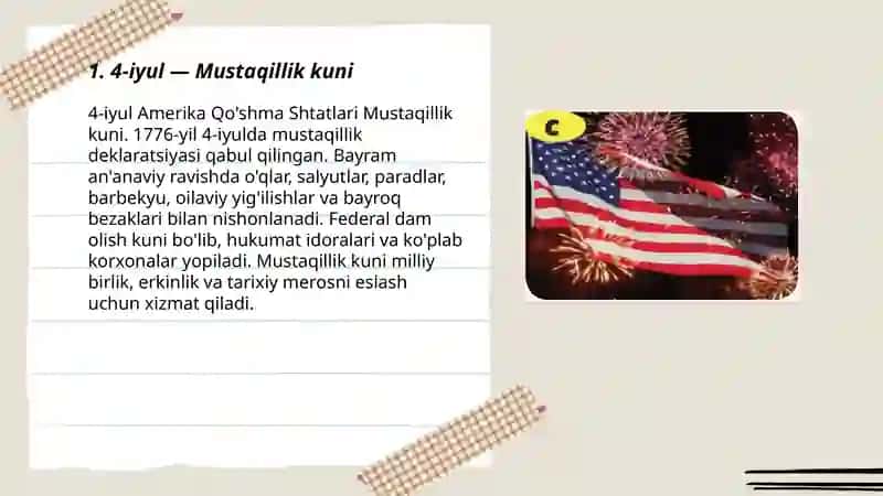 Amerika bayramlari 3