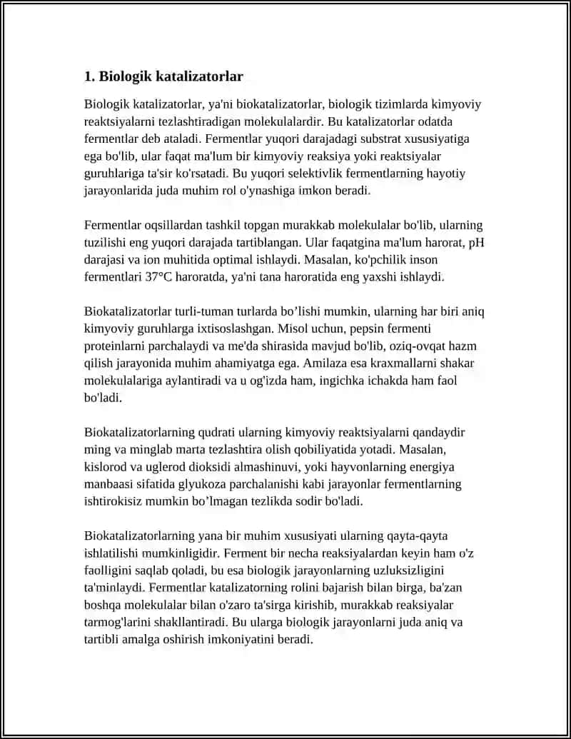 Biologik katalizatorlar 3