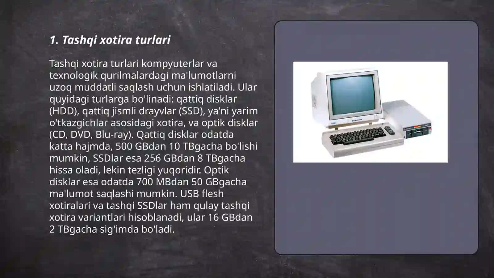 Tashqi xotira turlari 3