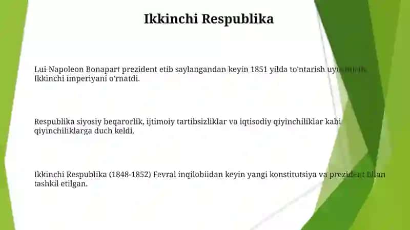 Ikkinchi Respublika 3