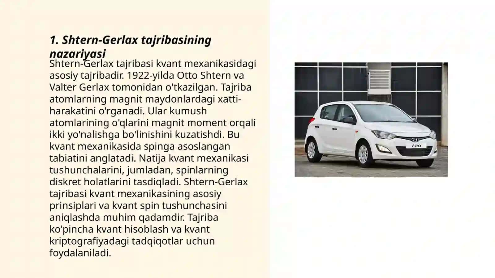 Shtern va Gerlax tajribasi. Avtoelektron emissiya 3