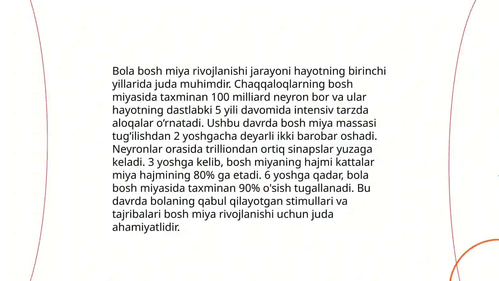 Bola bosh miya rivojlanishi 3