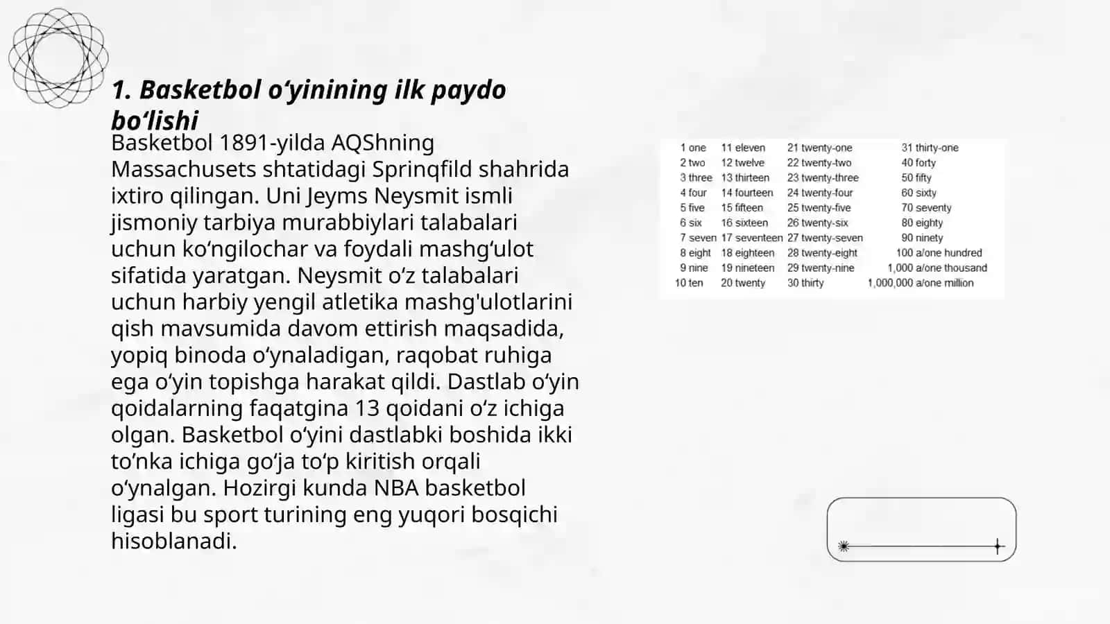 Basketbol oʻyin qoidalarining kelib chiqishi 3
