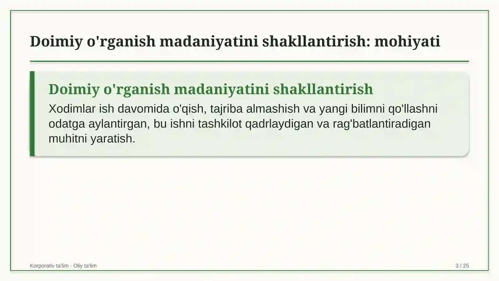 meva sabzavot savdosida doimiy o'rganish madaniyatini shakllantirish 5645 3