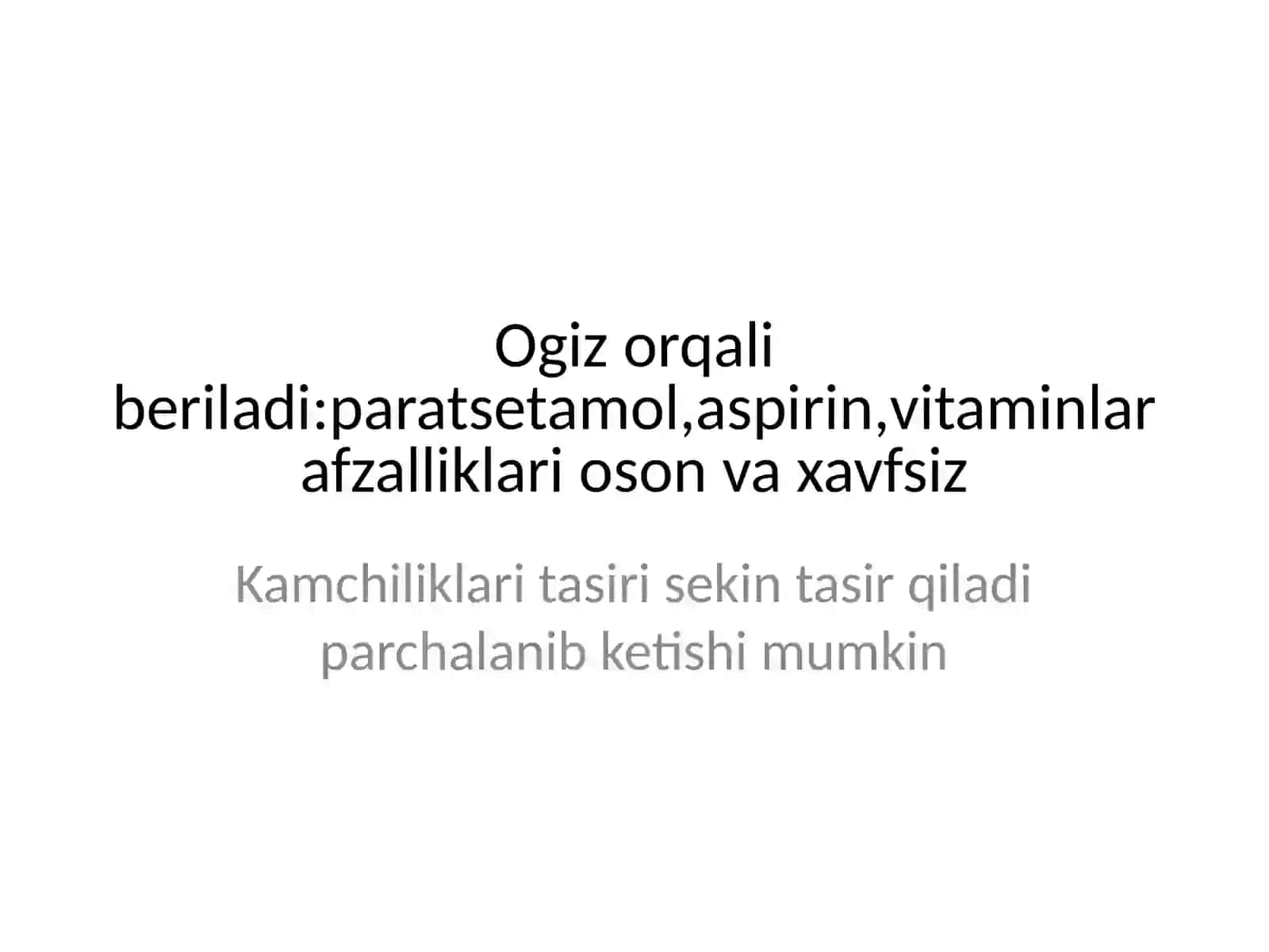 Dorivorositalarini qo'llash usullari 3