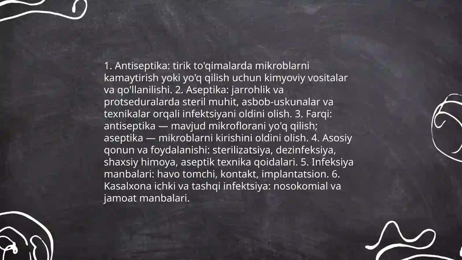 Xirurgiyada antiseptika va aseptika tushunchasi 3