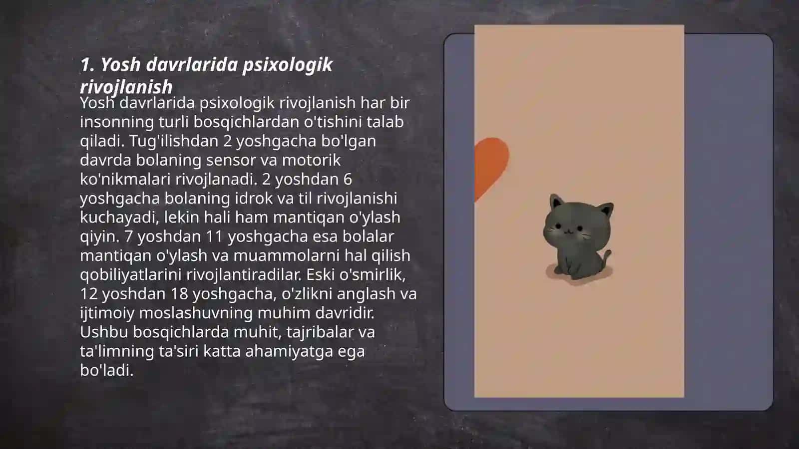 Yosh va pedogogik psixologiya 3