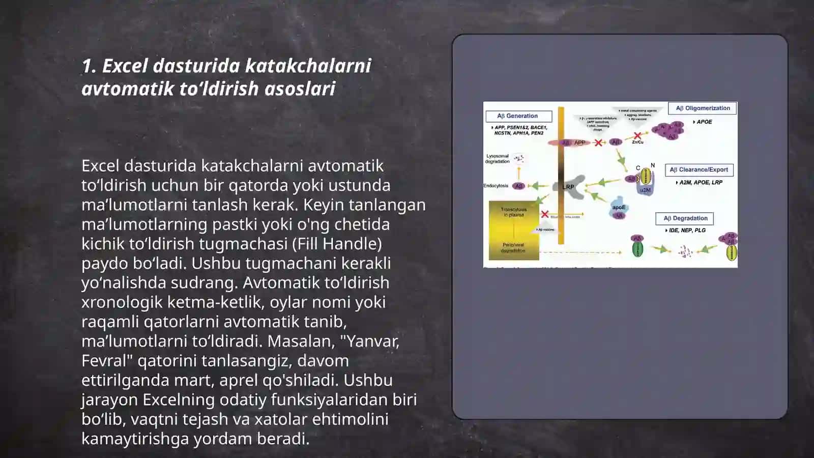 Excel dasturida katakchalar oʻzgartirish avtotoʻldirish funksiyasi 3