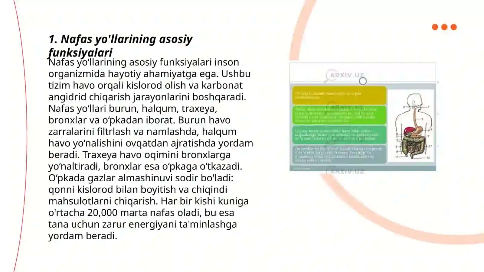 Nafas yo'llarining asosiy funksiyalari 3