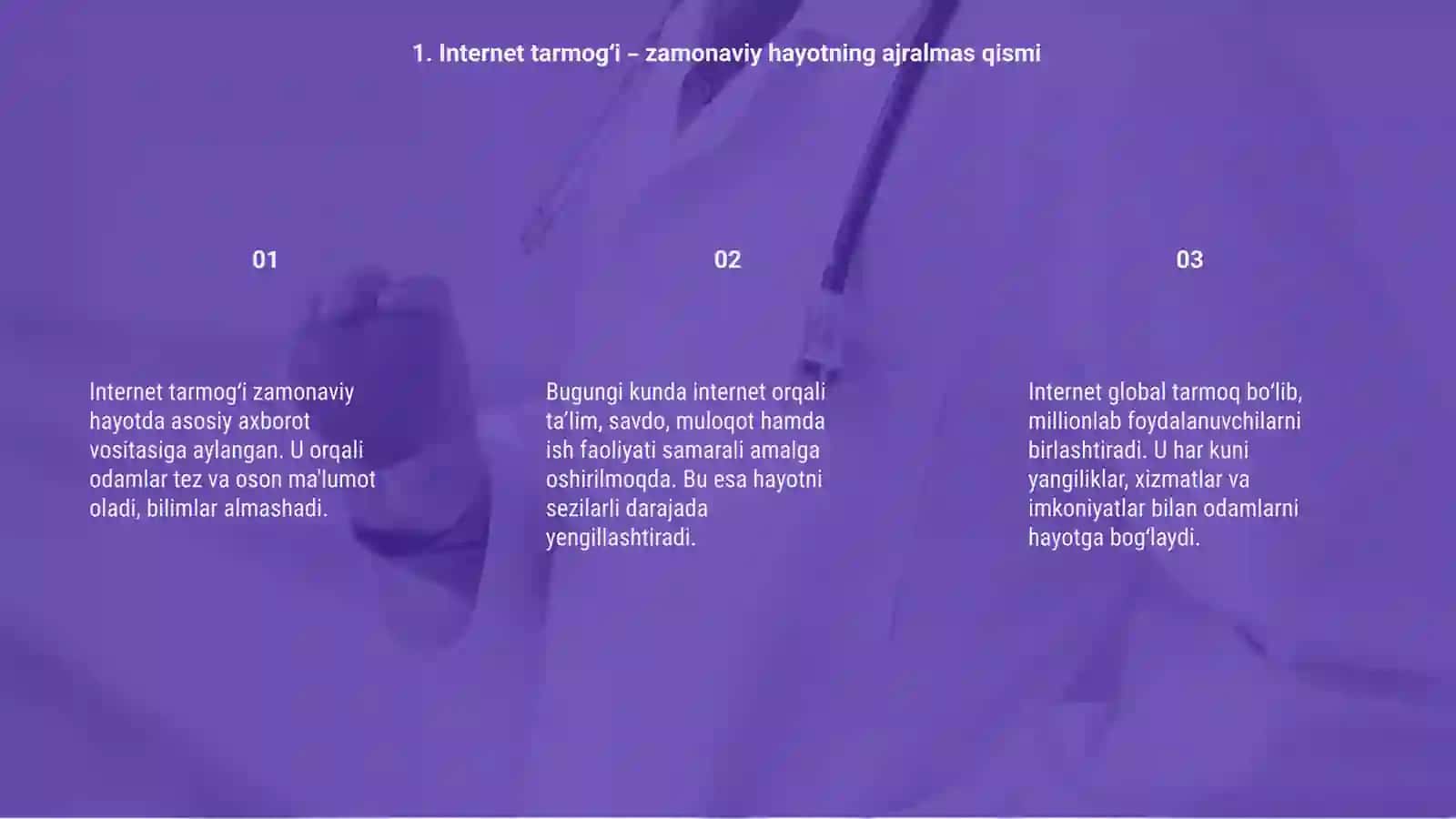 Internet tarmogʻi 3