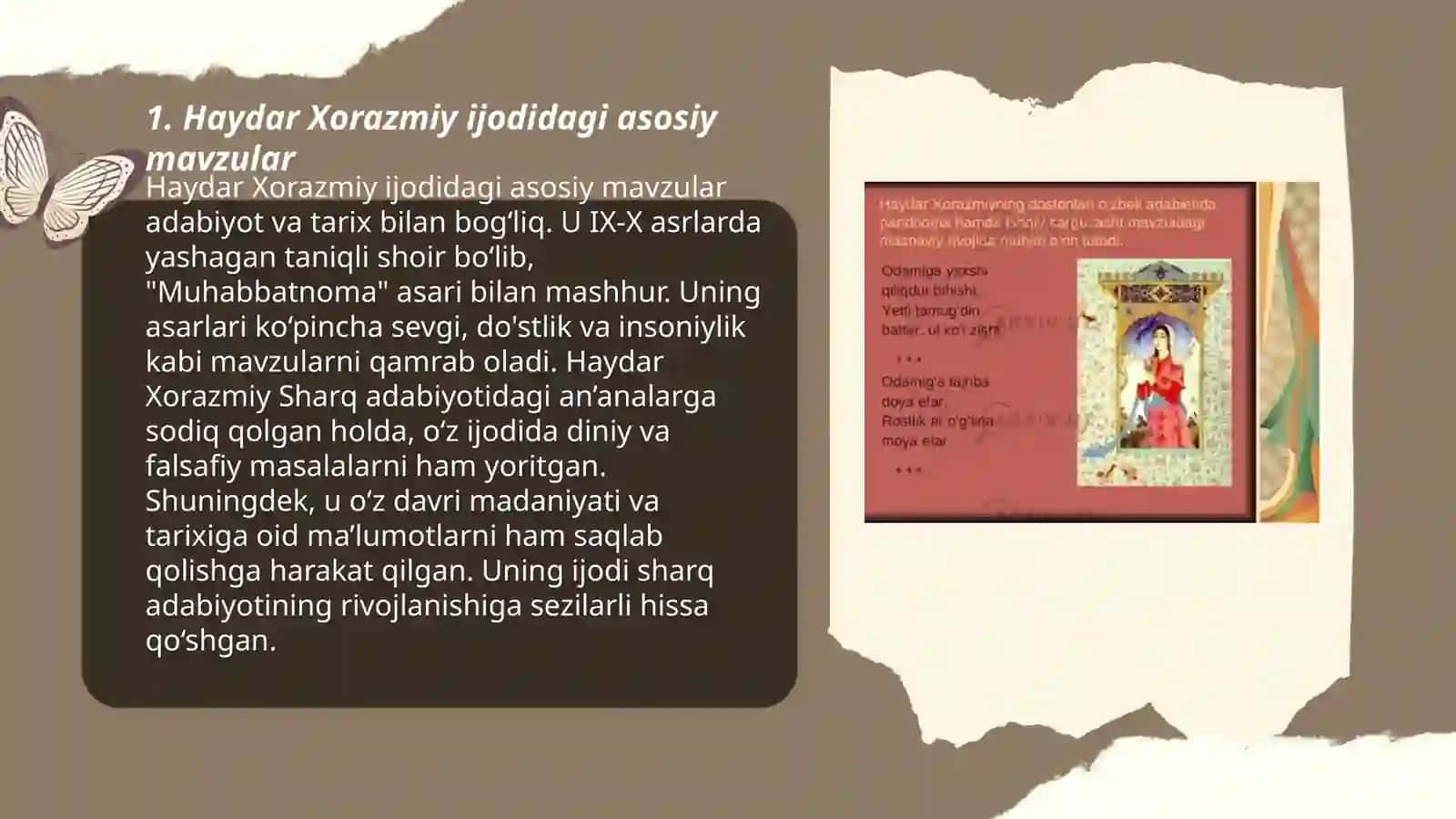 Haydar Xorazmiy ijodidagi asosiy mavzular 3