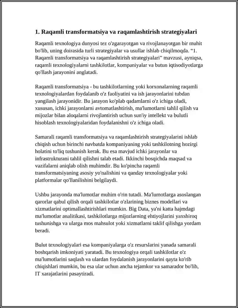 RAQAMLI TEXNOLOGIYA 3