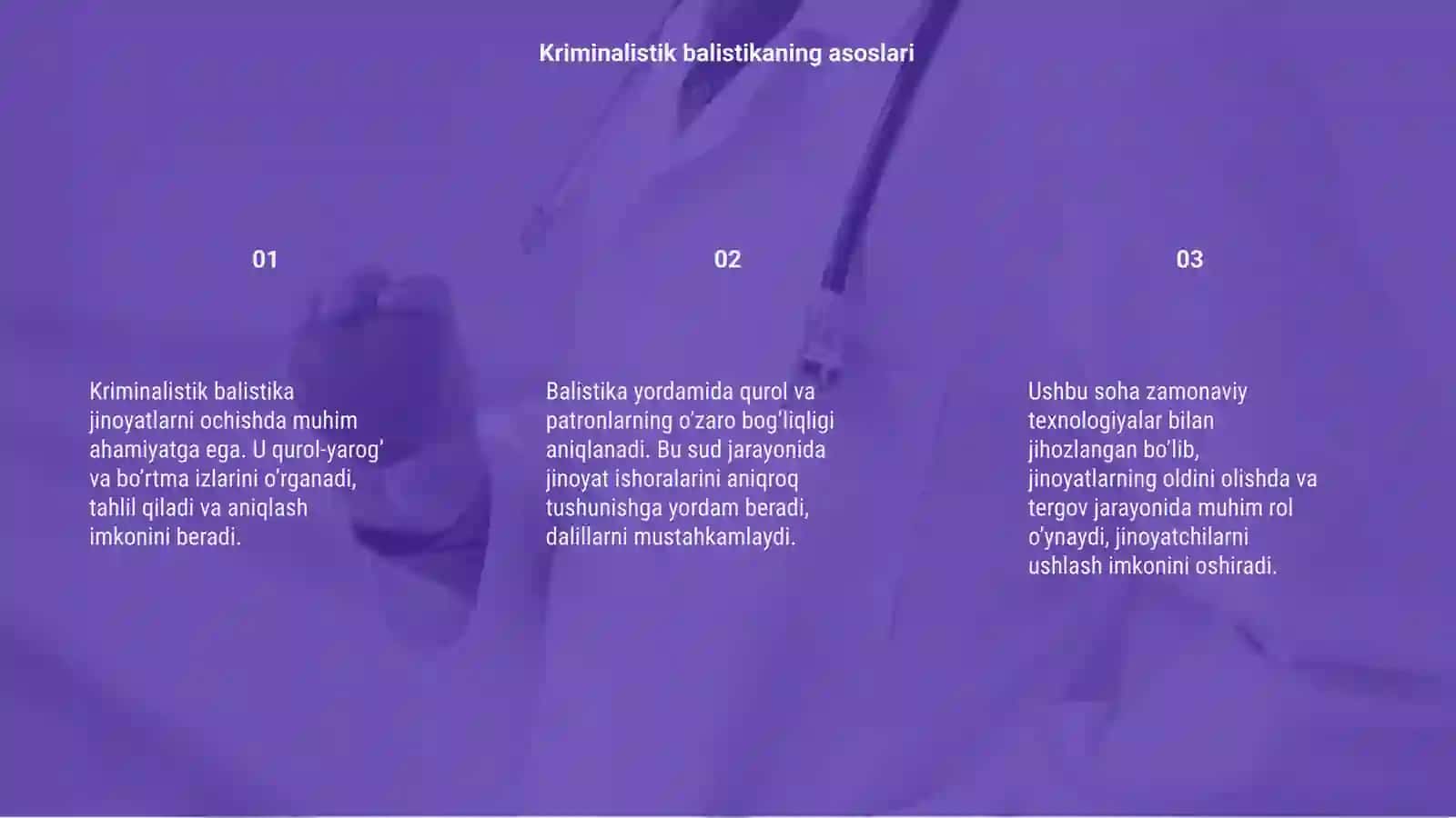 Kriminalistik balistika 3