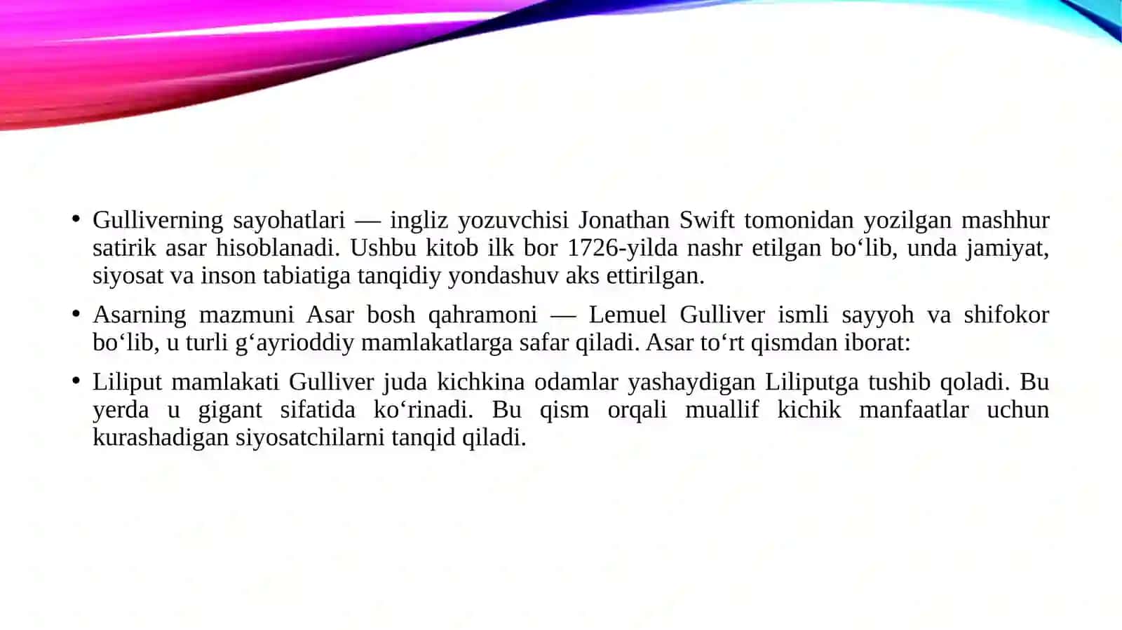 Guliverning sayohatlari 3