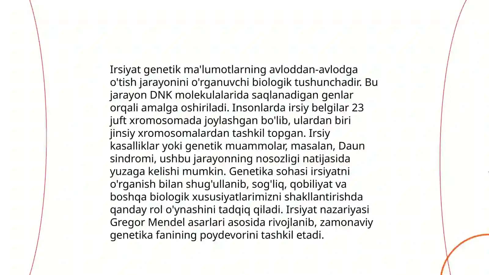 Irsiyat haqida tushuncha 3