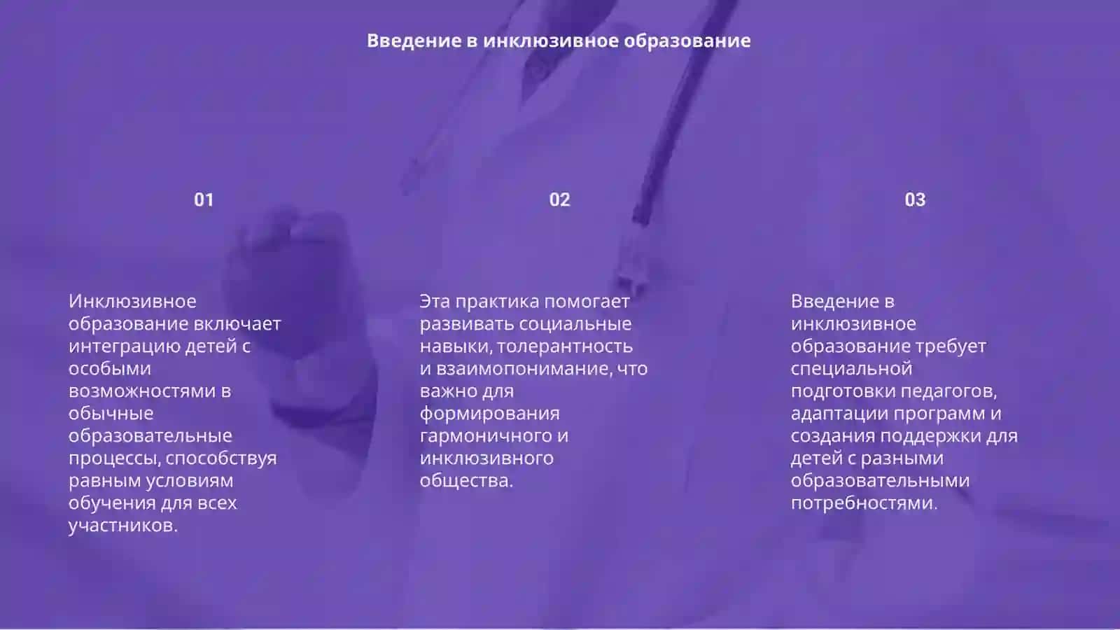 Инклюзивное образование детей с особыми образовательными потребностями как образовательная практика 3