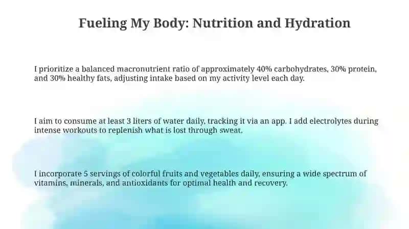 How I stay healthy and active 3