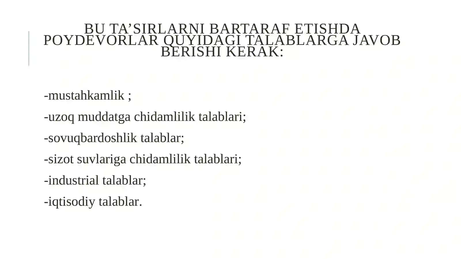 Poydevorlar va ularning konsturktiv yechimlari 3
