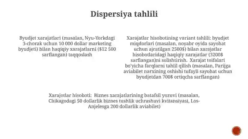 Xarajatlar hisobi 3