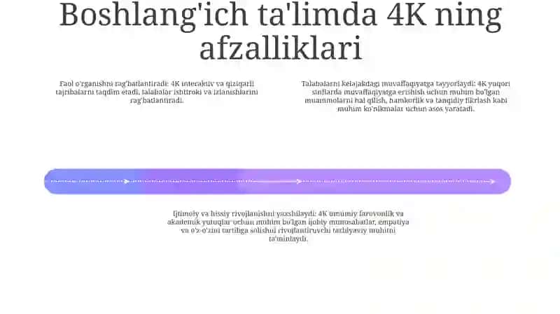 Boshlang'Ich Ta'Limda 4K Modeli 3
