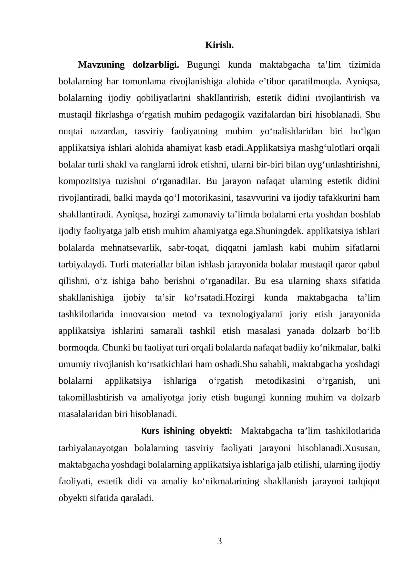 Maktabgacha yoshdagi bolalarni applikatsiya ishlariga o‘rgatish 3