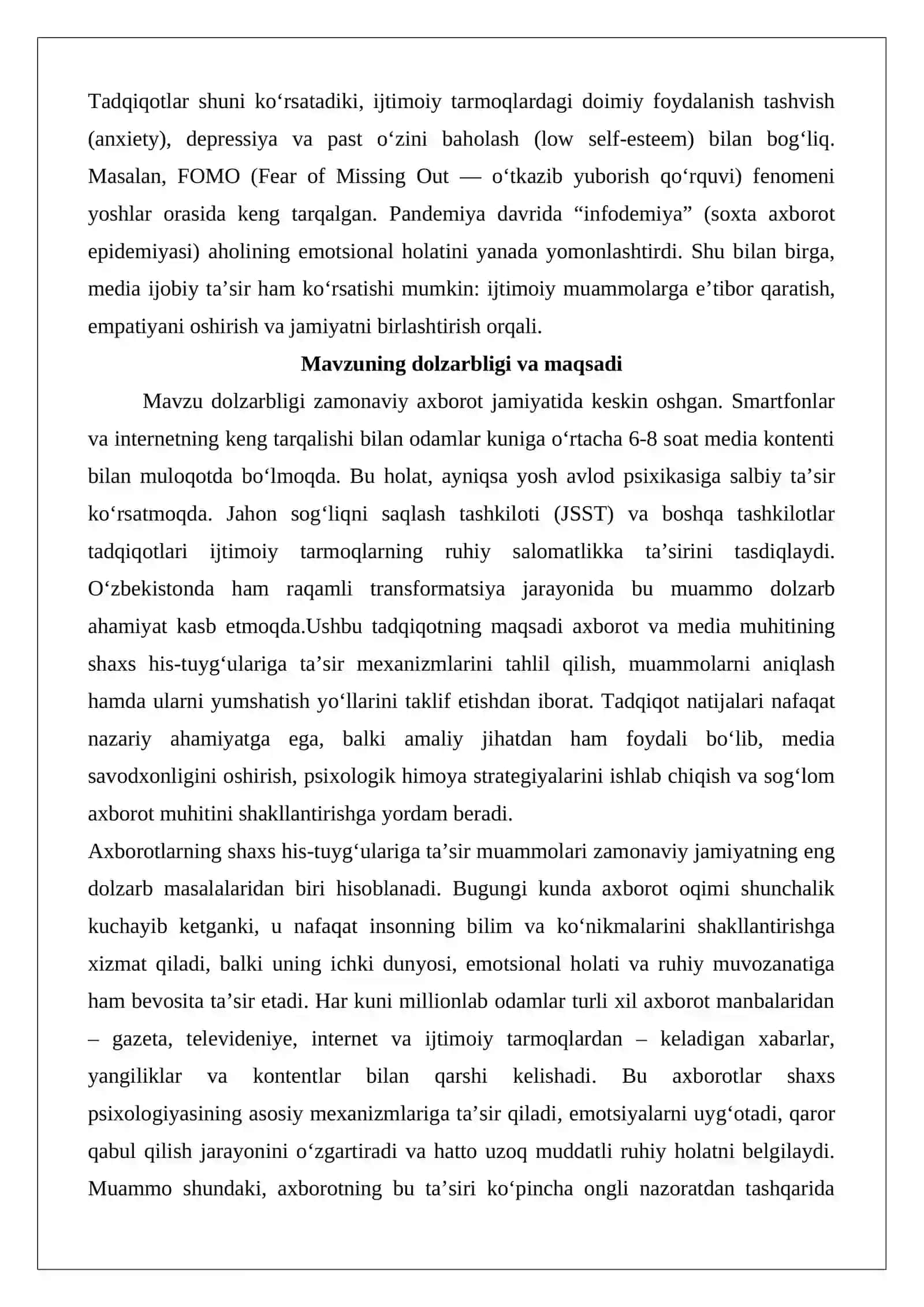 Axborotlarning shaxs his-tuyg‘ulariga ta’sir muammolari 3