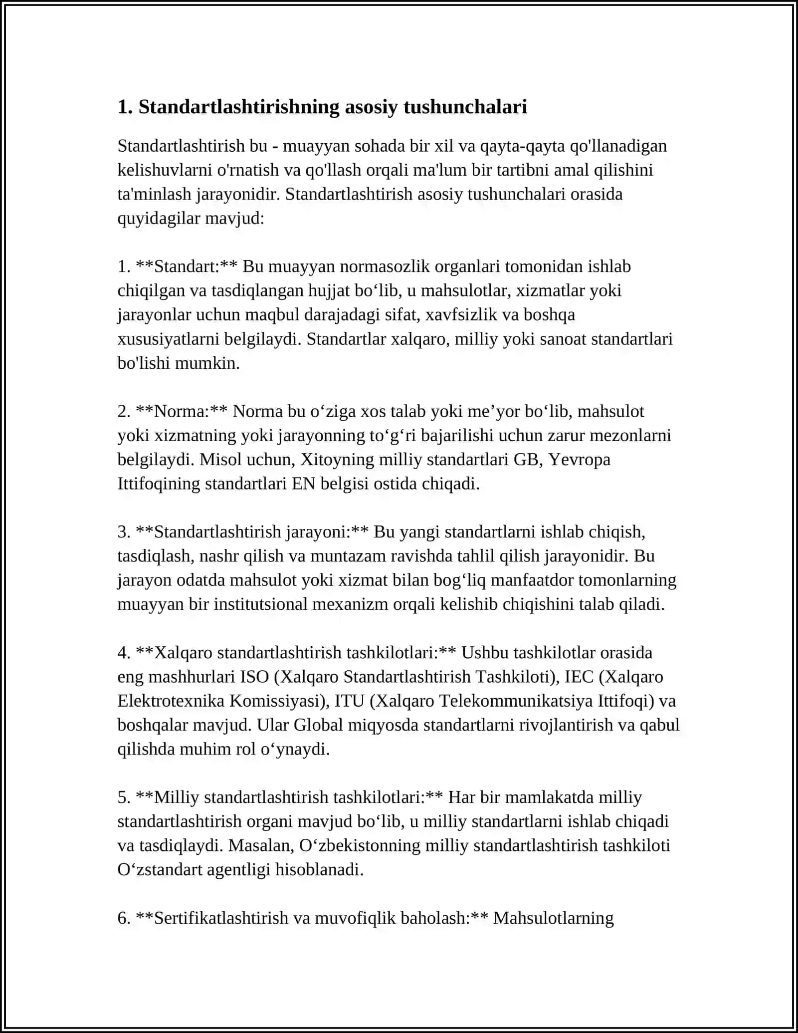 STANDARTLASHTIRISH OB'YEKTILARI 3
