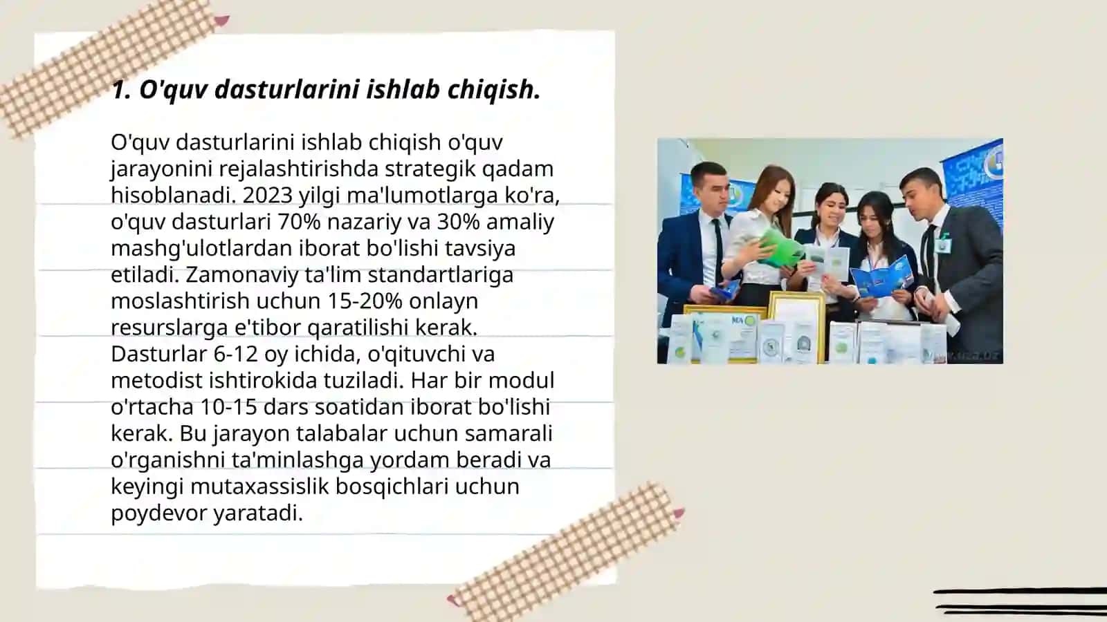 O'quv Dasturlarini Ishlab Chiqish 3