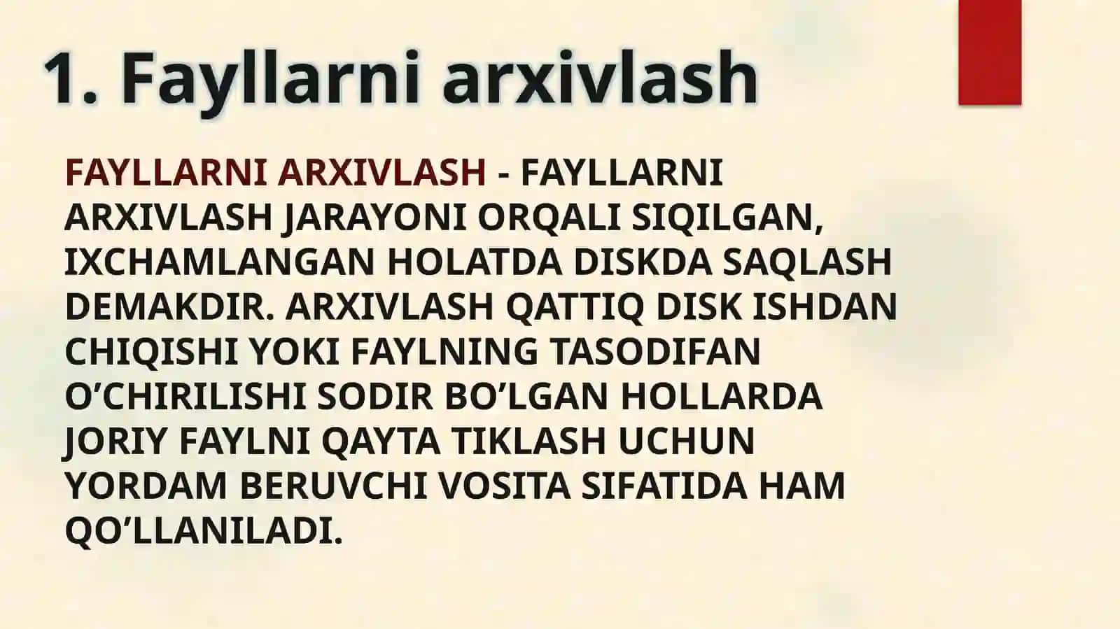 Fayllarni arxivlash 3