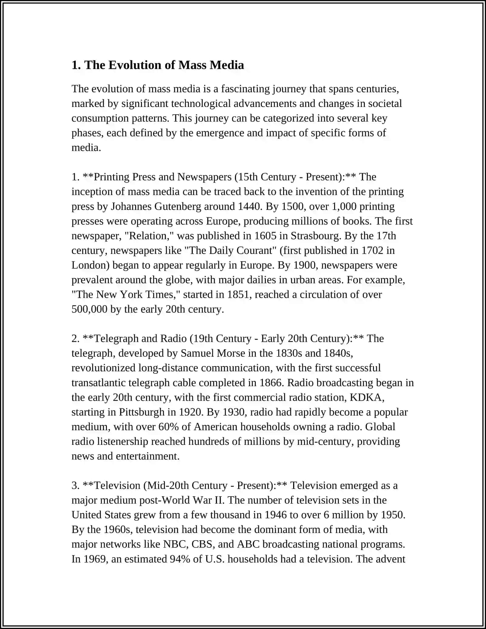 REFERAT Theme: MASS MEDIA 3