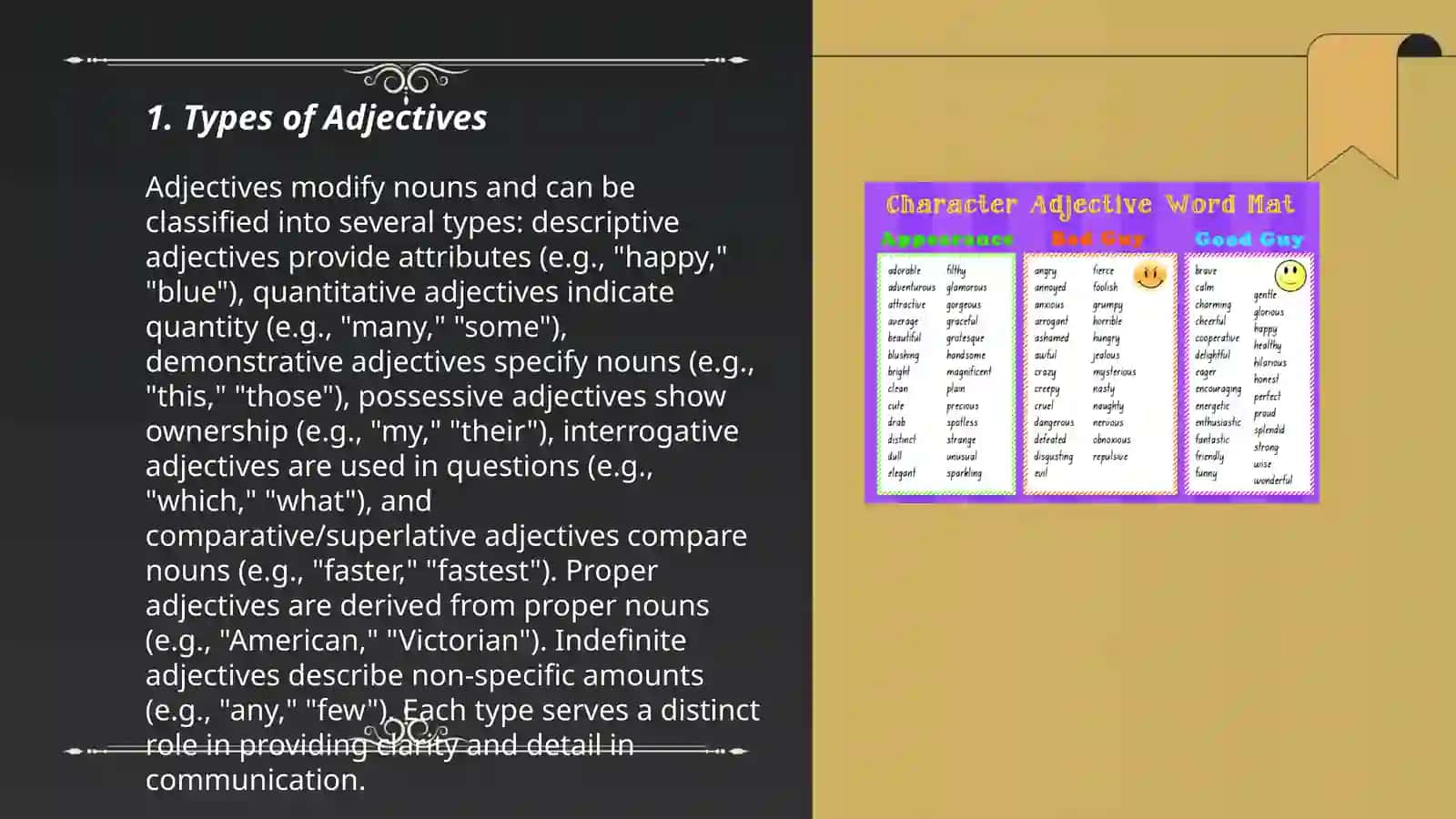 Adjectives in English 3