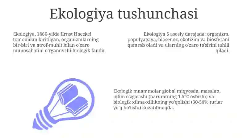 Ekologiya tushunchasi 3