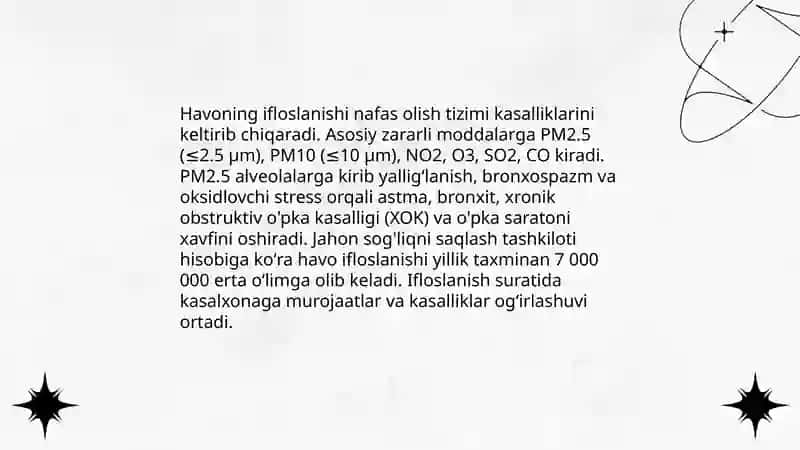 Muhit omillarining inson organizmiga taʼsiri 3