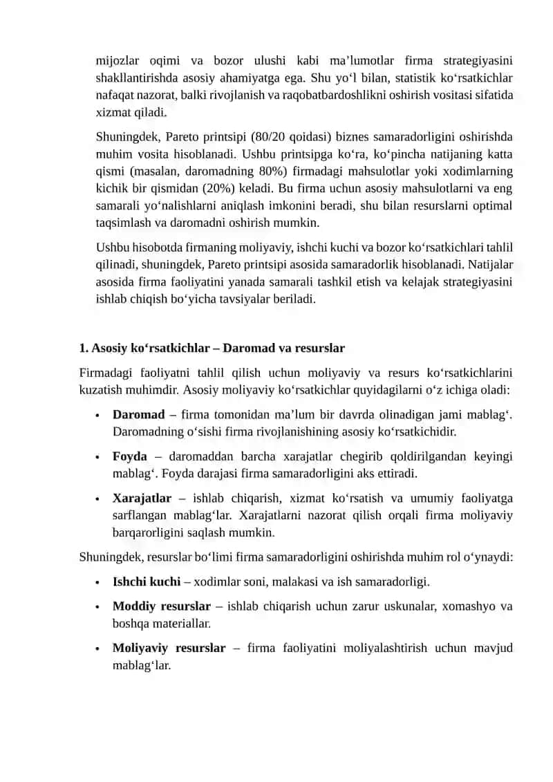 Pareto Samaradorligi Hisoblash 3