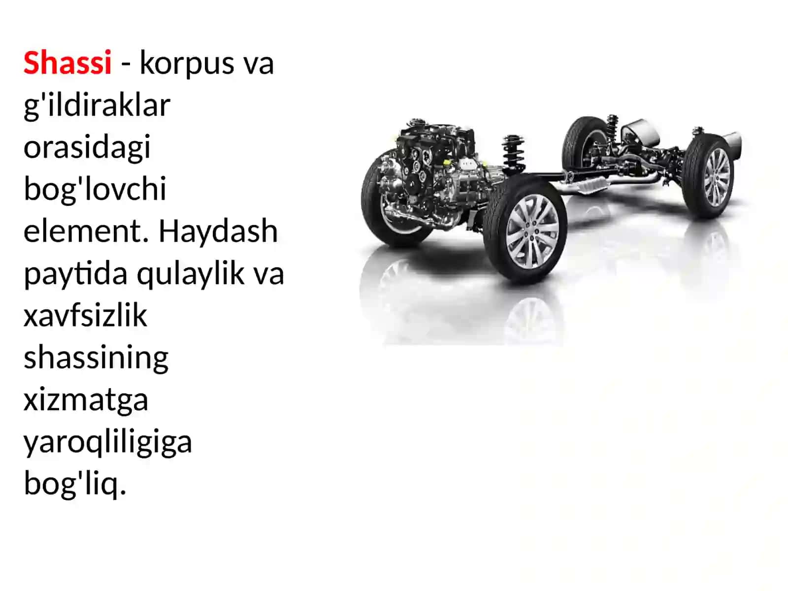 Avtomobilning yurish qismi 3