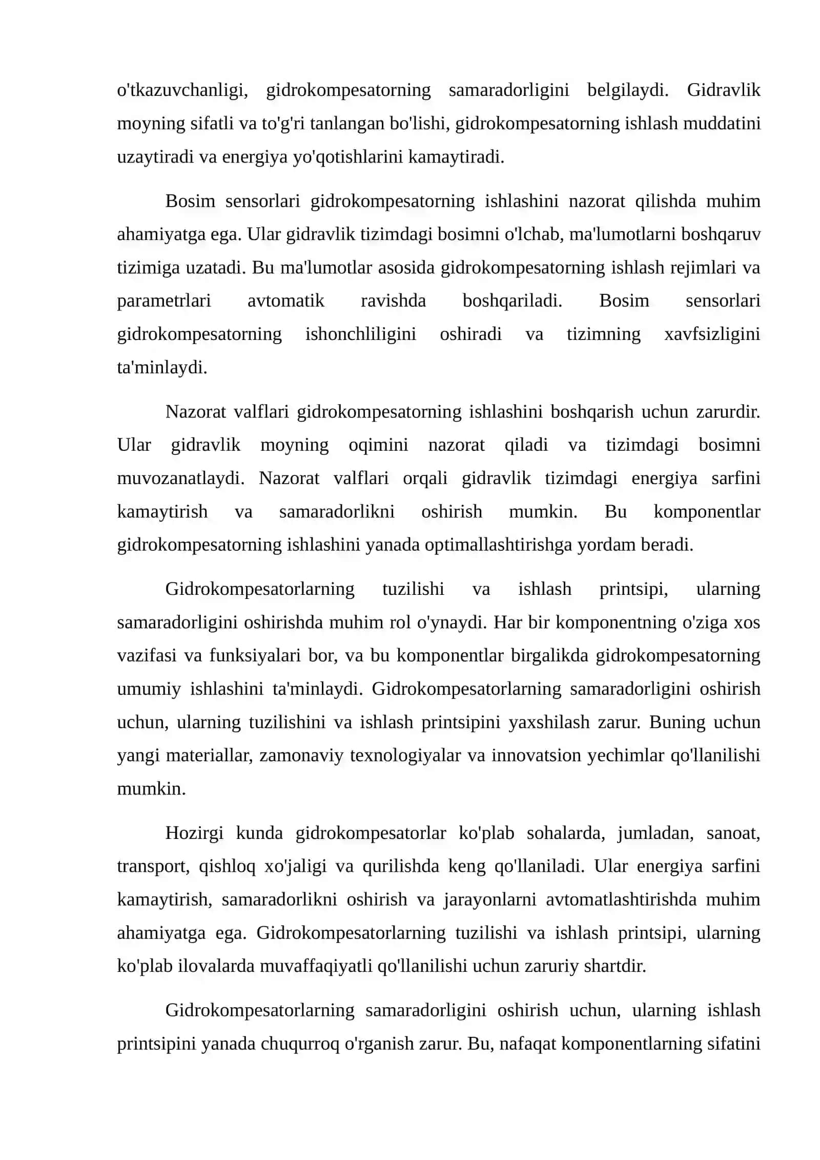 Gidrokompesatorlarning tuzilishi va ishlash printsipi 3