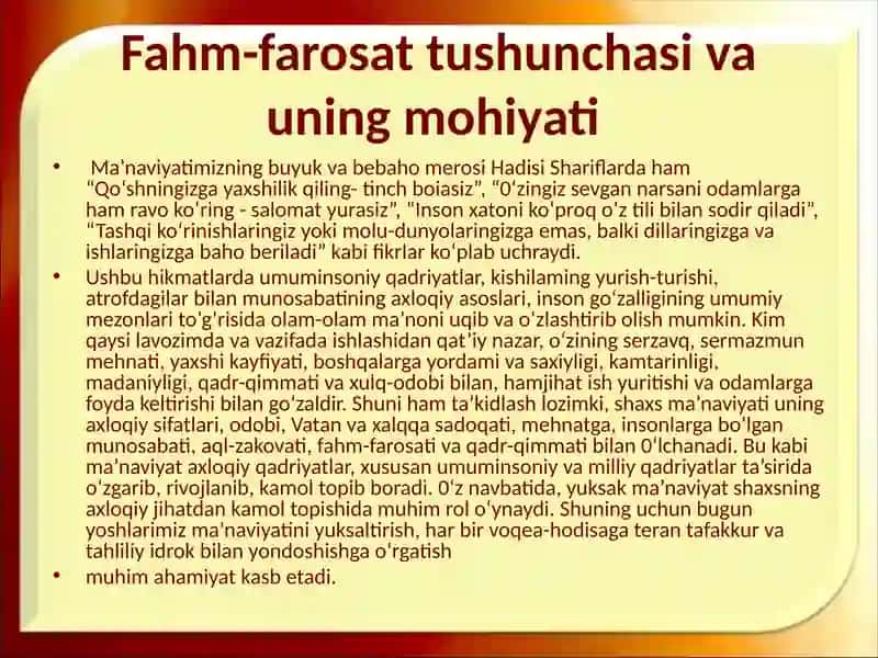 Shaxs kamolotida tarbiyaning o‘rni 3