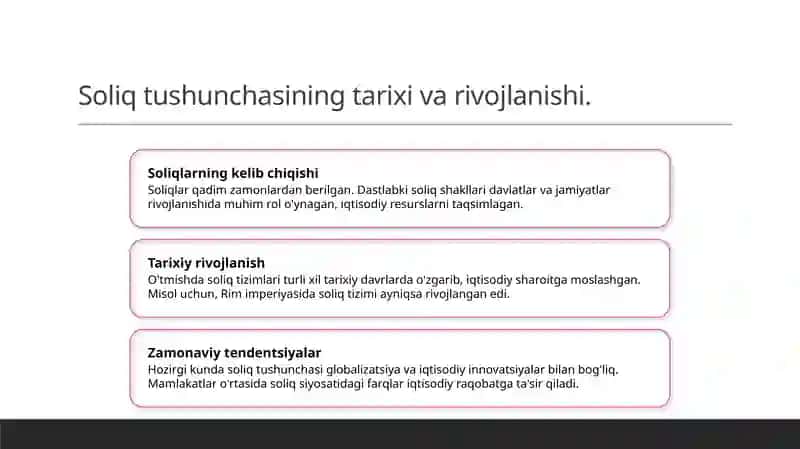 Soliq tushunchasi va ahamiyati 3