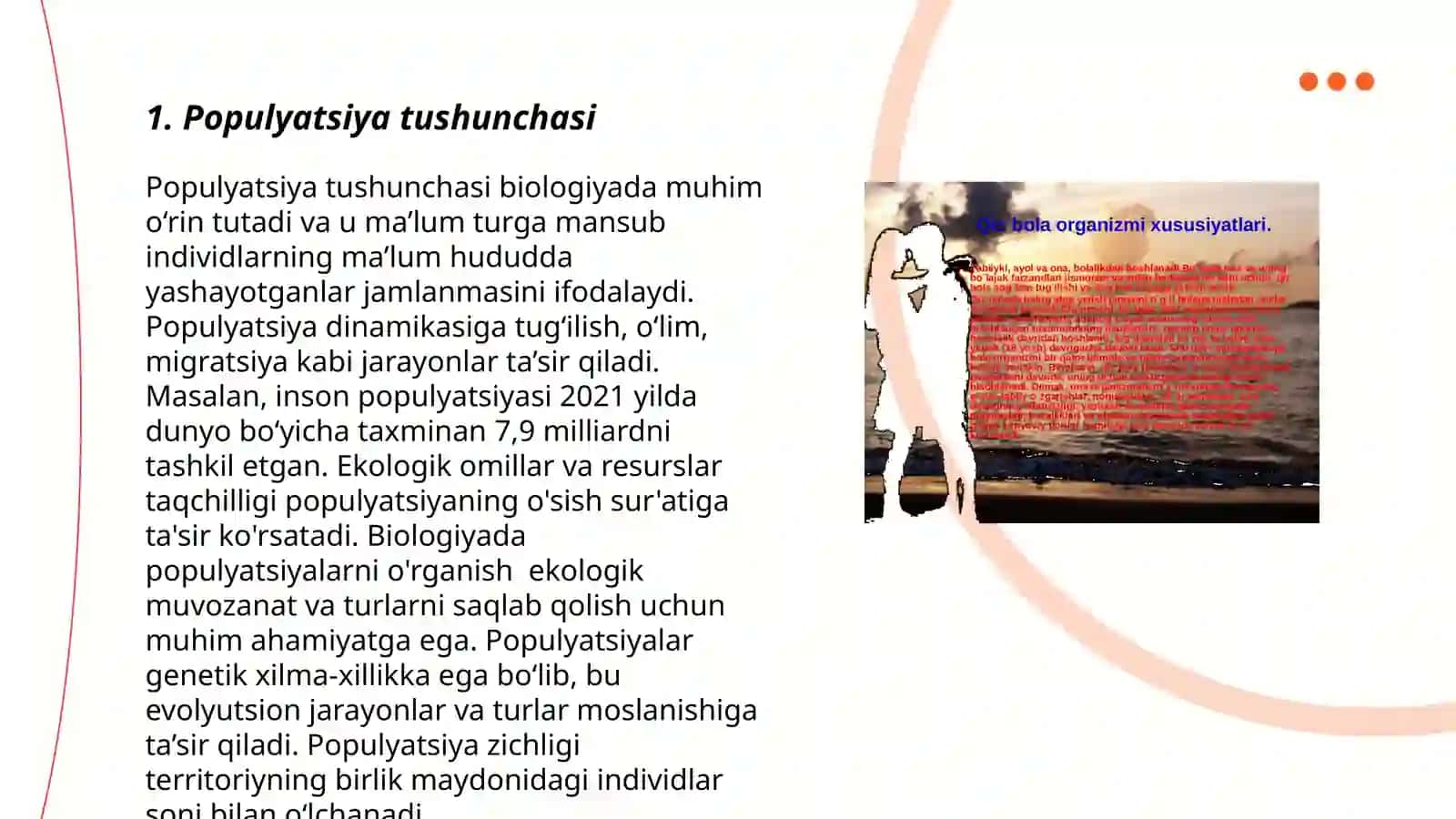 Populyatsiyalarning umumiy tasnifi 3